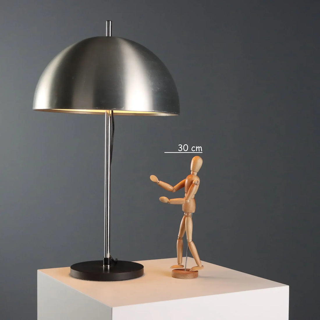 Vintage Table Lamp Design Aluminium Metal Italy 1960s | Modernism | Lighting