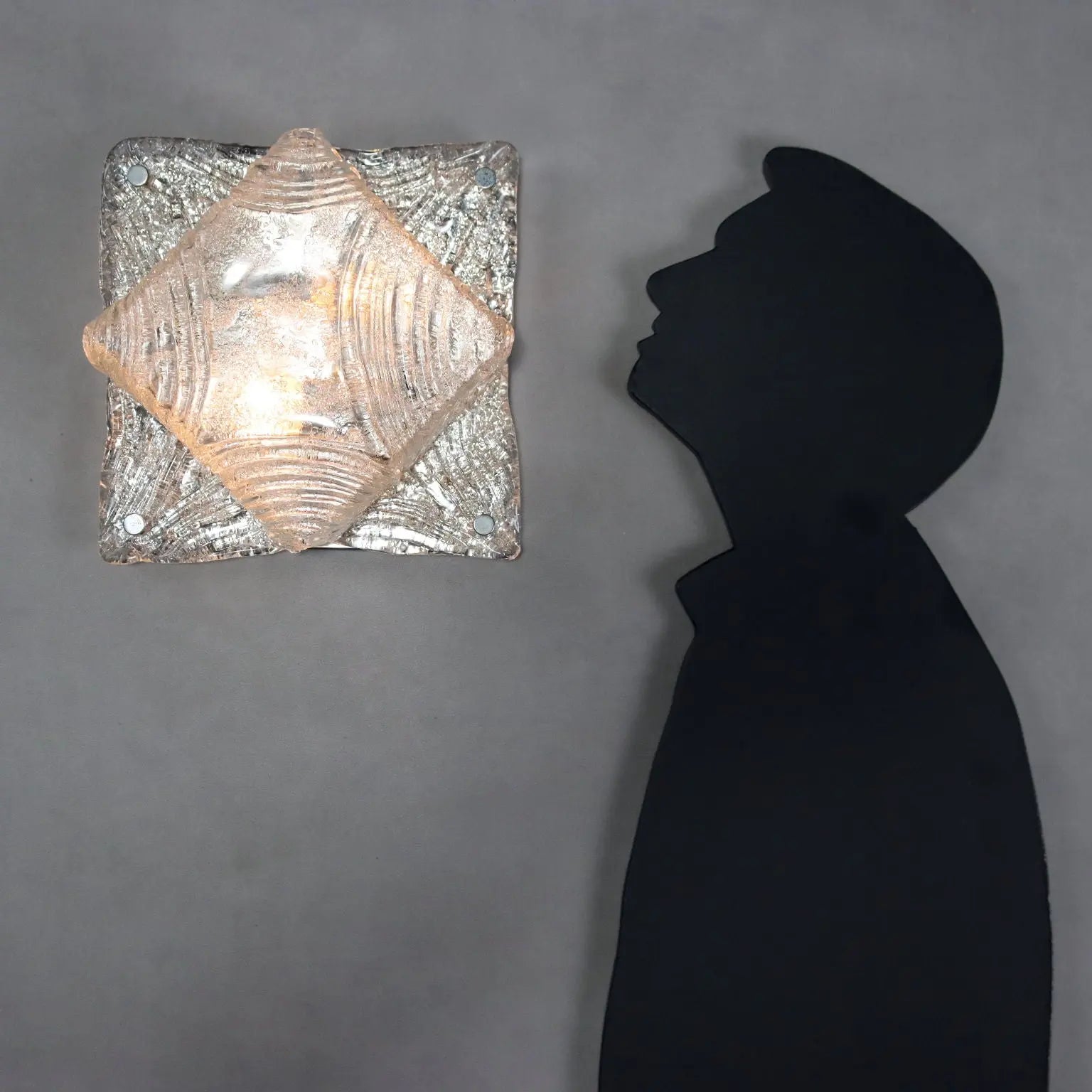Vintage Ceiling Lamp Blown Glass Design Italy 1960s-1970s | Modernism | Lighting