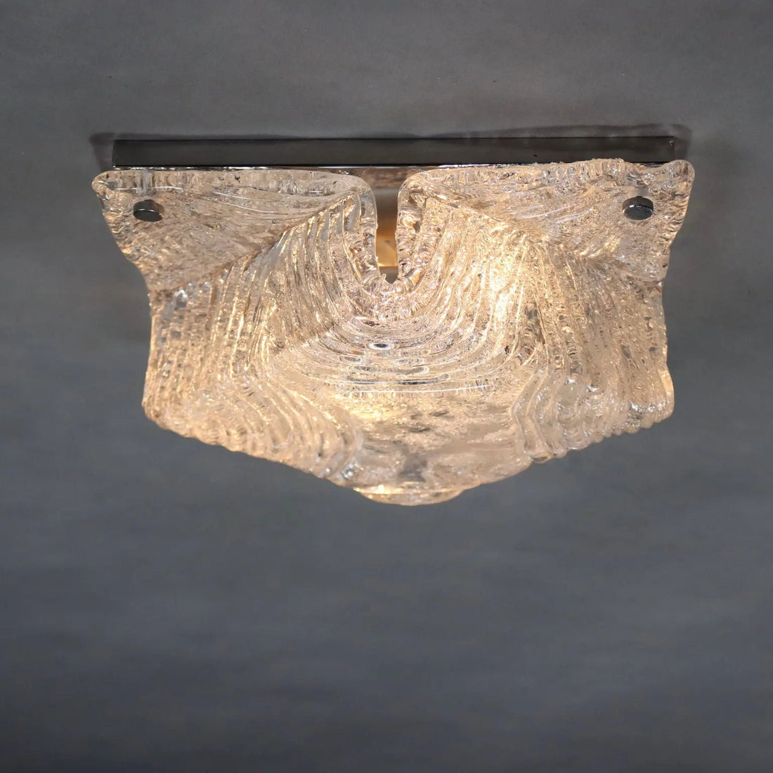 Vintage Ceiling Lamp Blown Glass Design Italy 1960s-1970s | Modernism | Lighting
