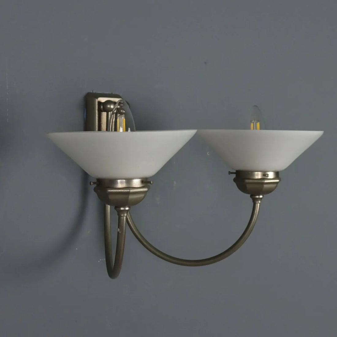 Vintage Wall Lamp Metal Glass Design Italy 1960s | Modernism | Lighting