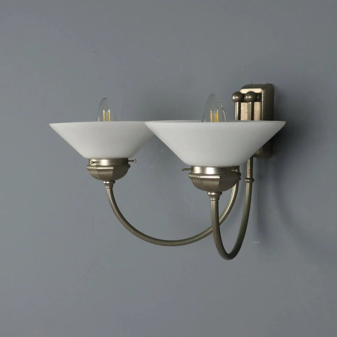 Vintage Wall Lamp Metal Glass Design Italy 1960s | Modernism | Lighting