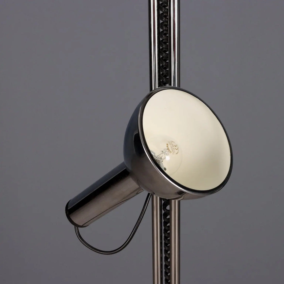 Vintage Floor Lamp Chromed Metal Design Italy 1970s | Modernism | Lighting