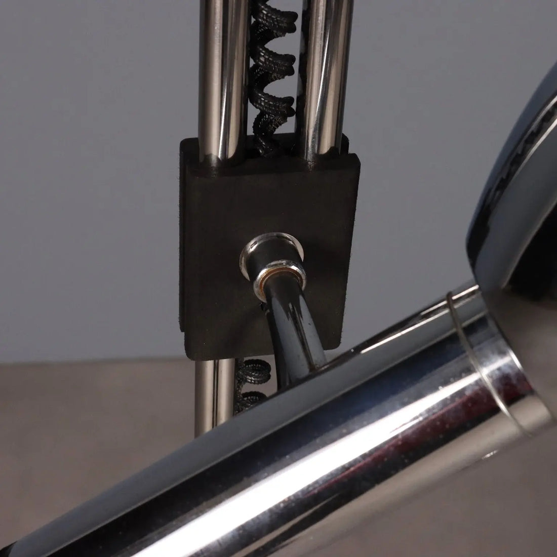 Vintage Floor Lamp Chromed Metal Design Italy 1970s | Modernism | Lighting
