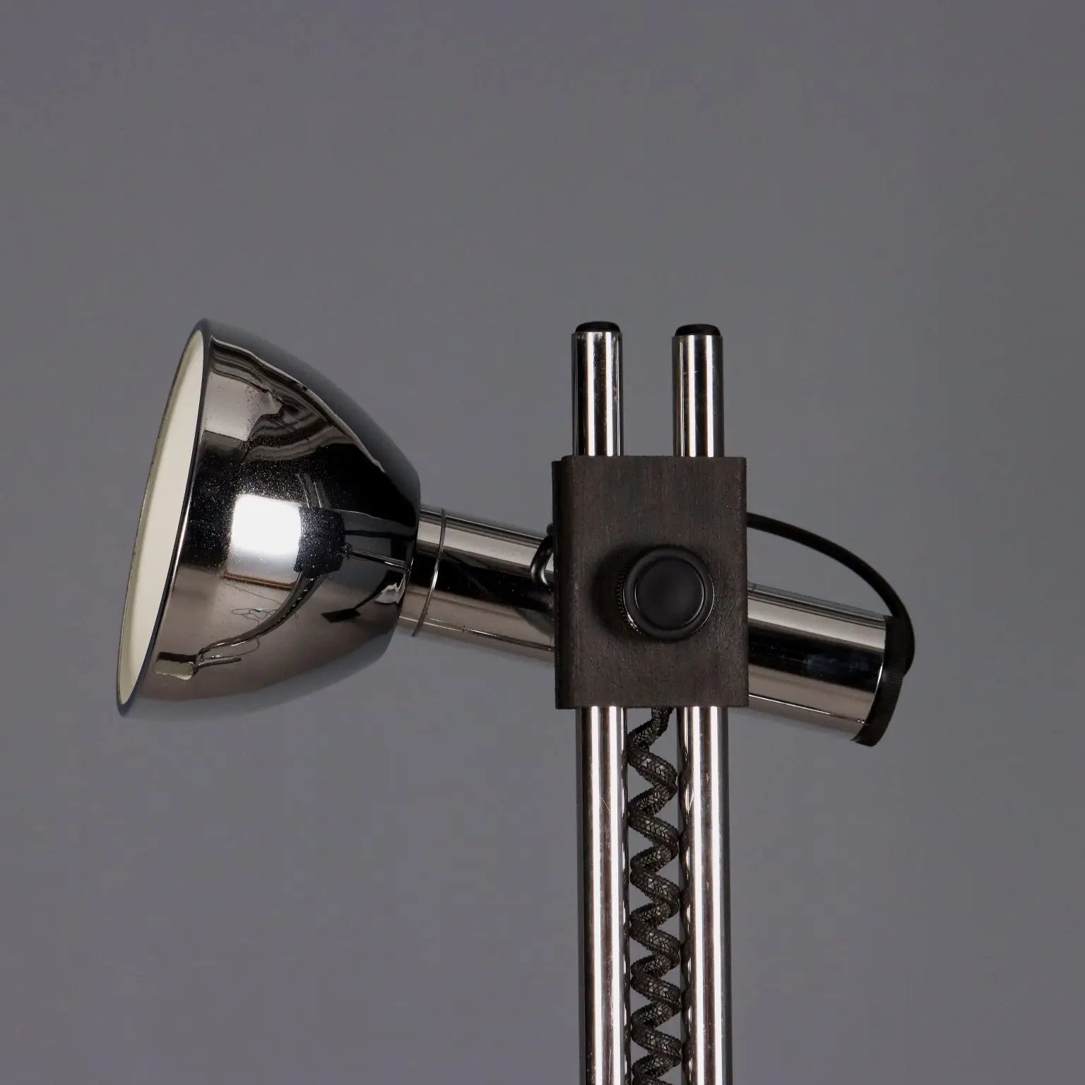 Vintage Floor Lamp Chromed Metal Design Italy 1970s | Modernism | Lighting