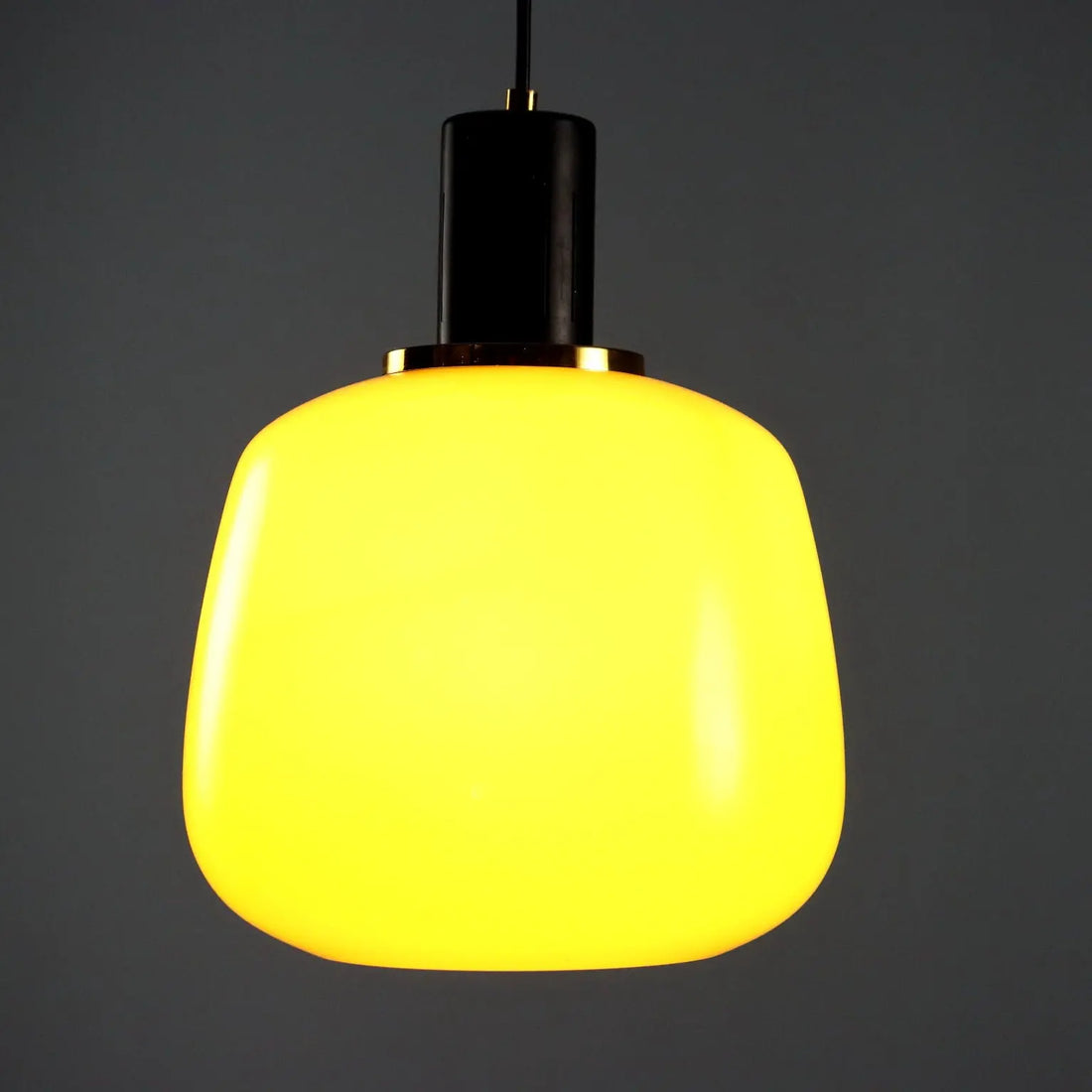 Vintage Ceiling Lamp Metal Glass Design Italy 1960s | Modernism | Lighting