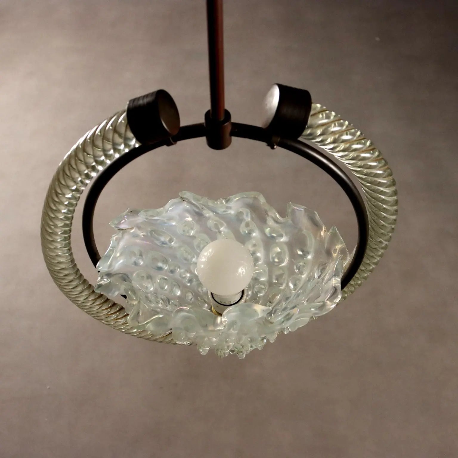 Vintage Chandelier Design Murano Glass Italy 1940s | Modernism | Lighting