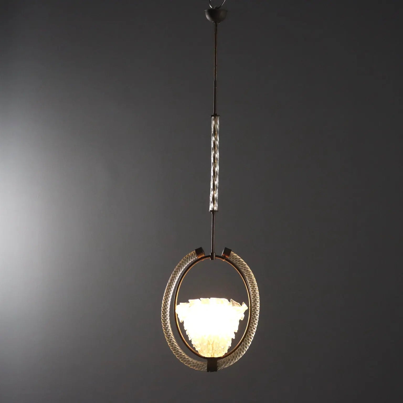 Vintage Chandelier Design Murano Glass Italy 1940s | Modernism | Lighting