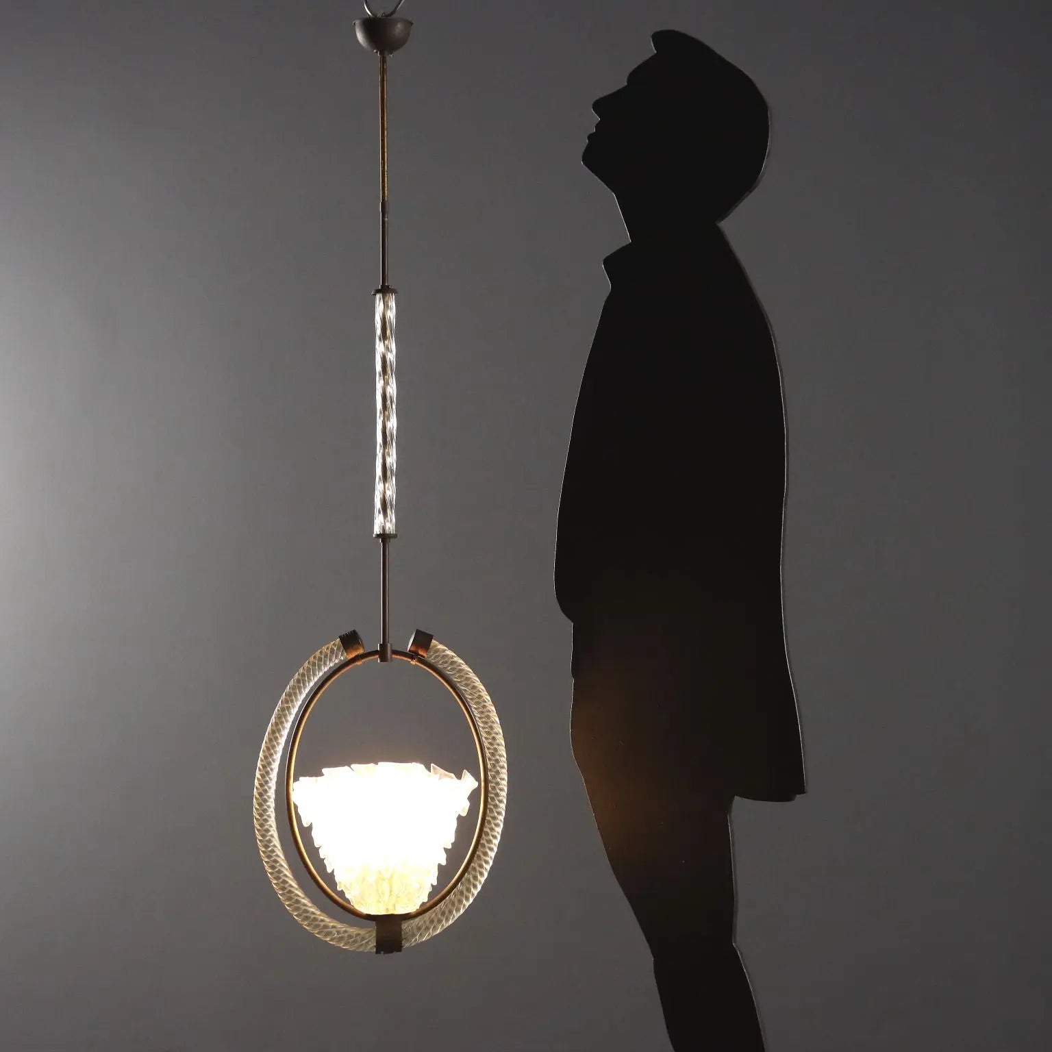Vintage Chandelier Design Murano Glass Italy 1940s | Modernism | Lighting