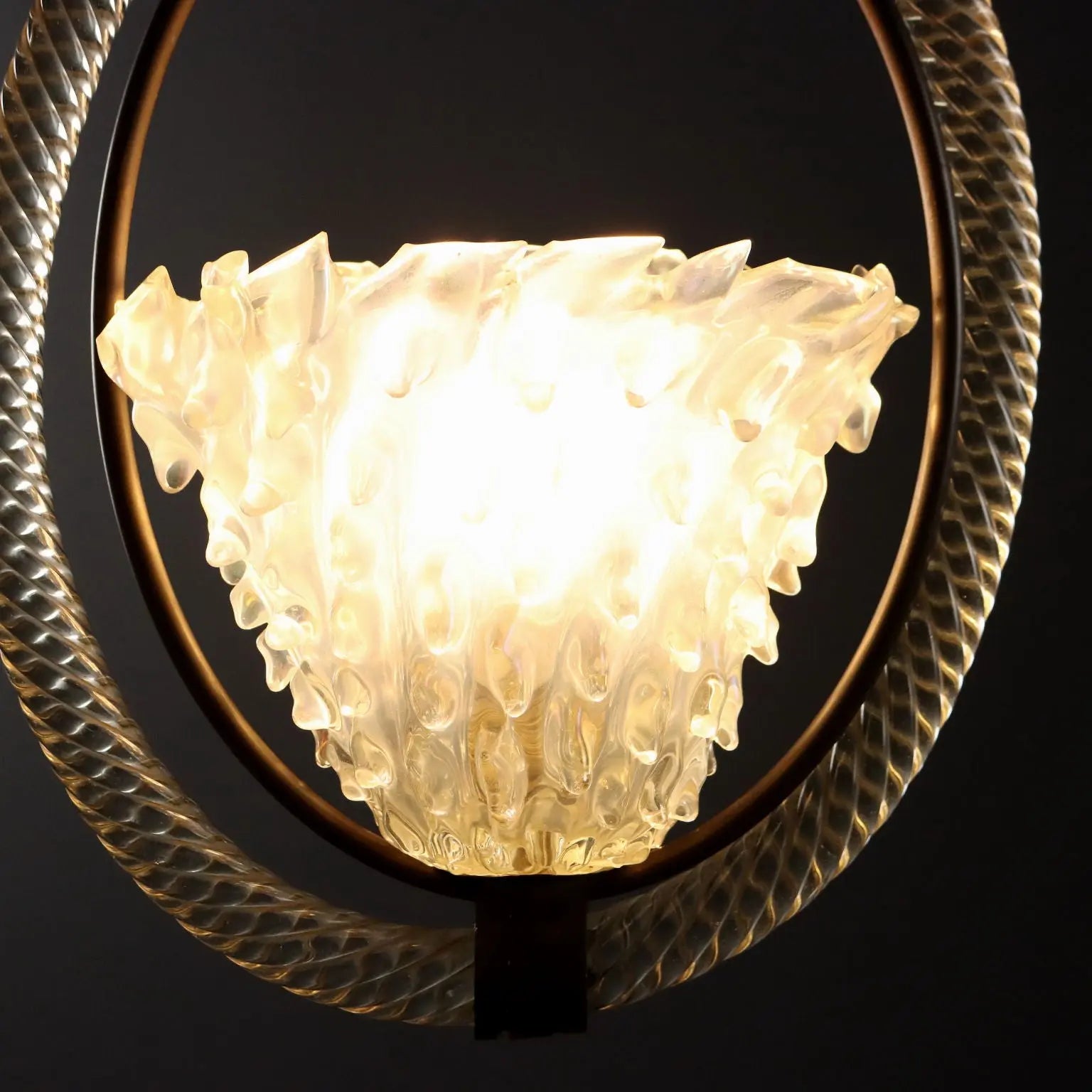 Vintage Chandelier Design Murano Glass Italy 1940s | Modernism | Lighting