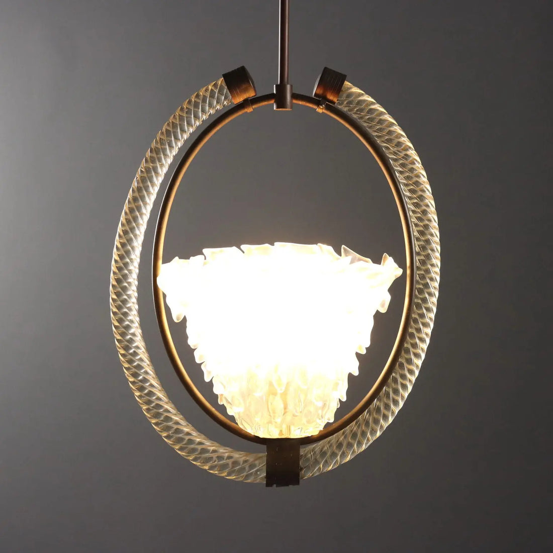 Vintage Chandelier Design Murano Glass Italy 1940s | Modernism | Lighting