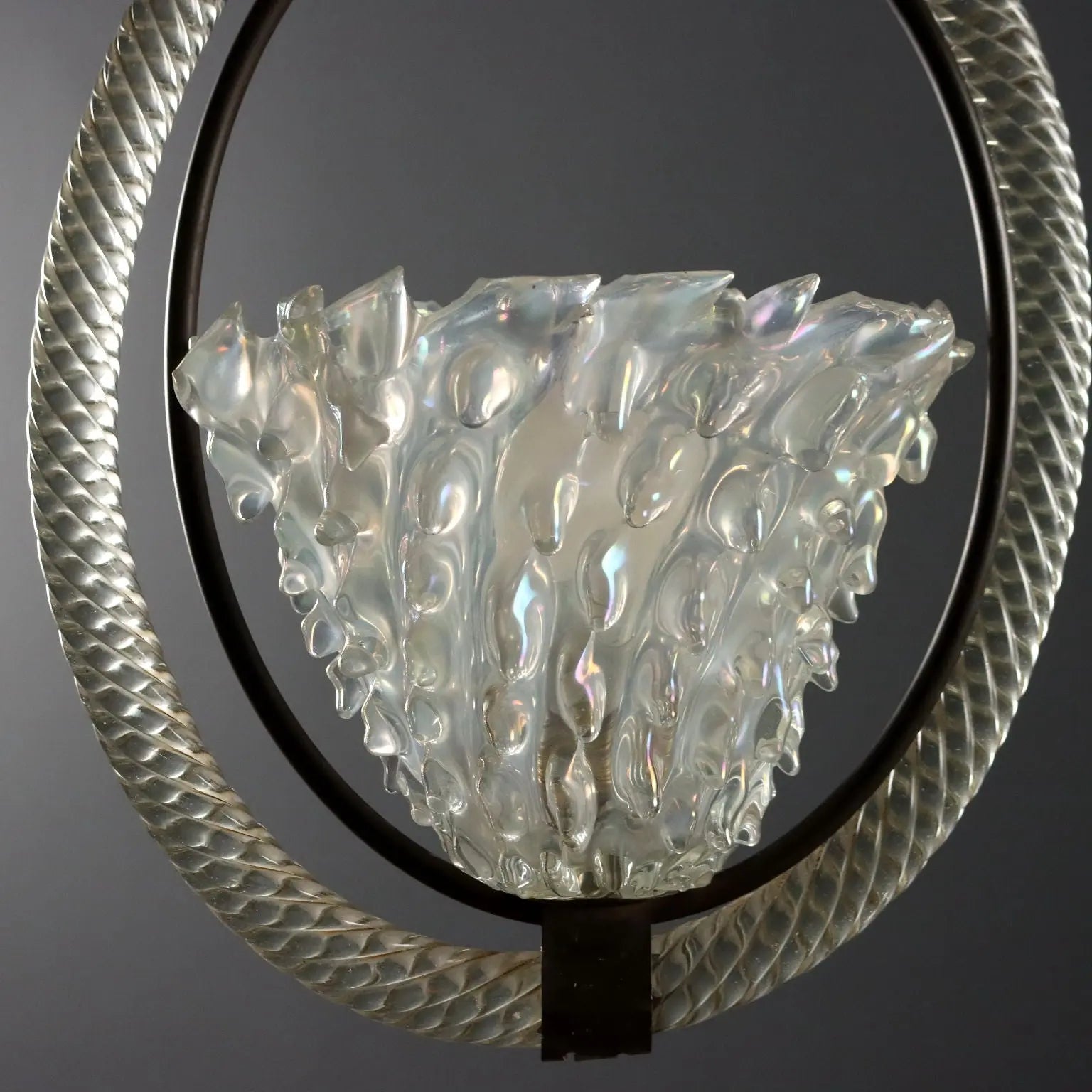 Vintage Chandelier Design Murano Glass Italy 1940s | Modernism | Lighting