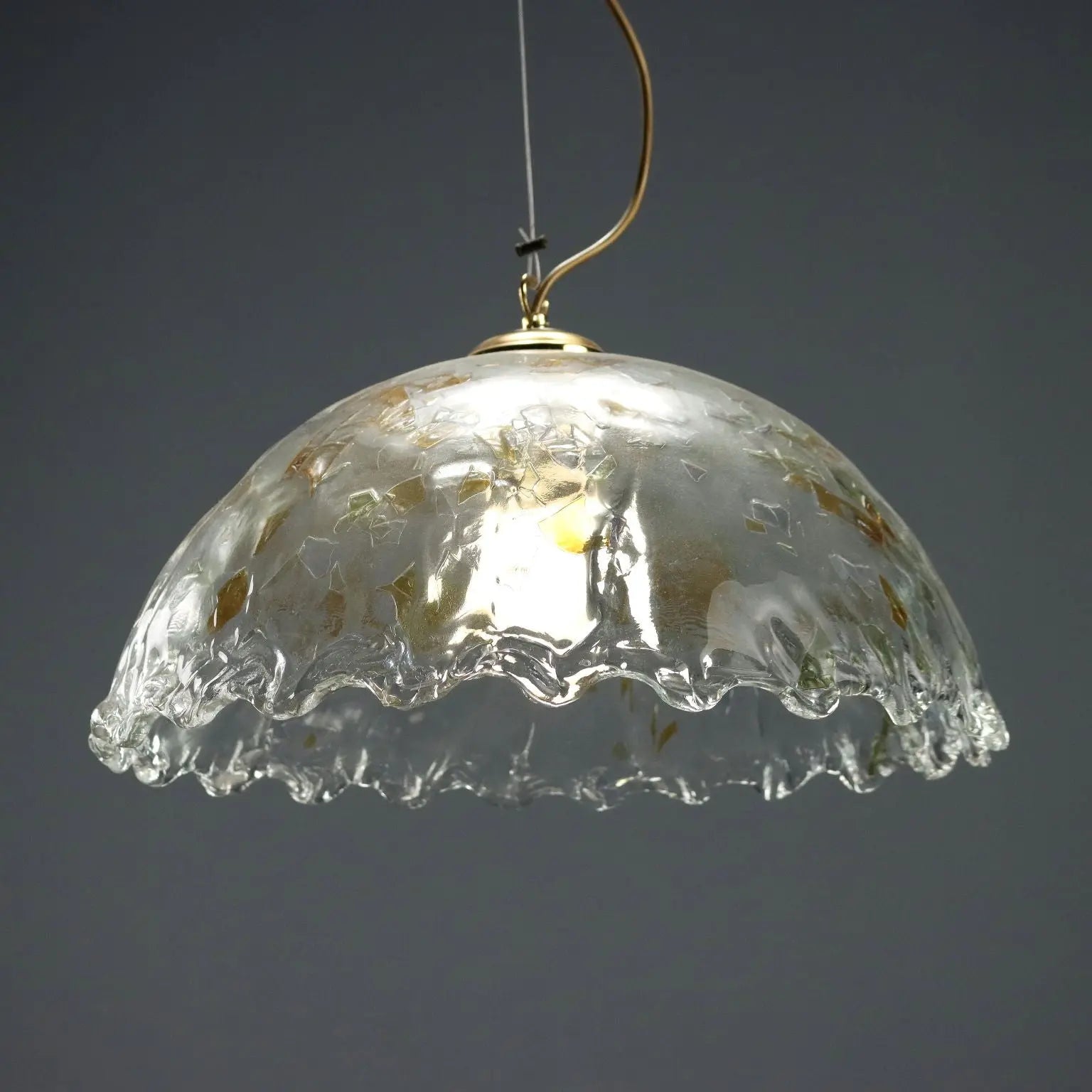 Vintage Ceiling Lamp Coloured and Transparent Glass 1970s | Modernism | Lighting