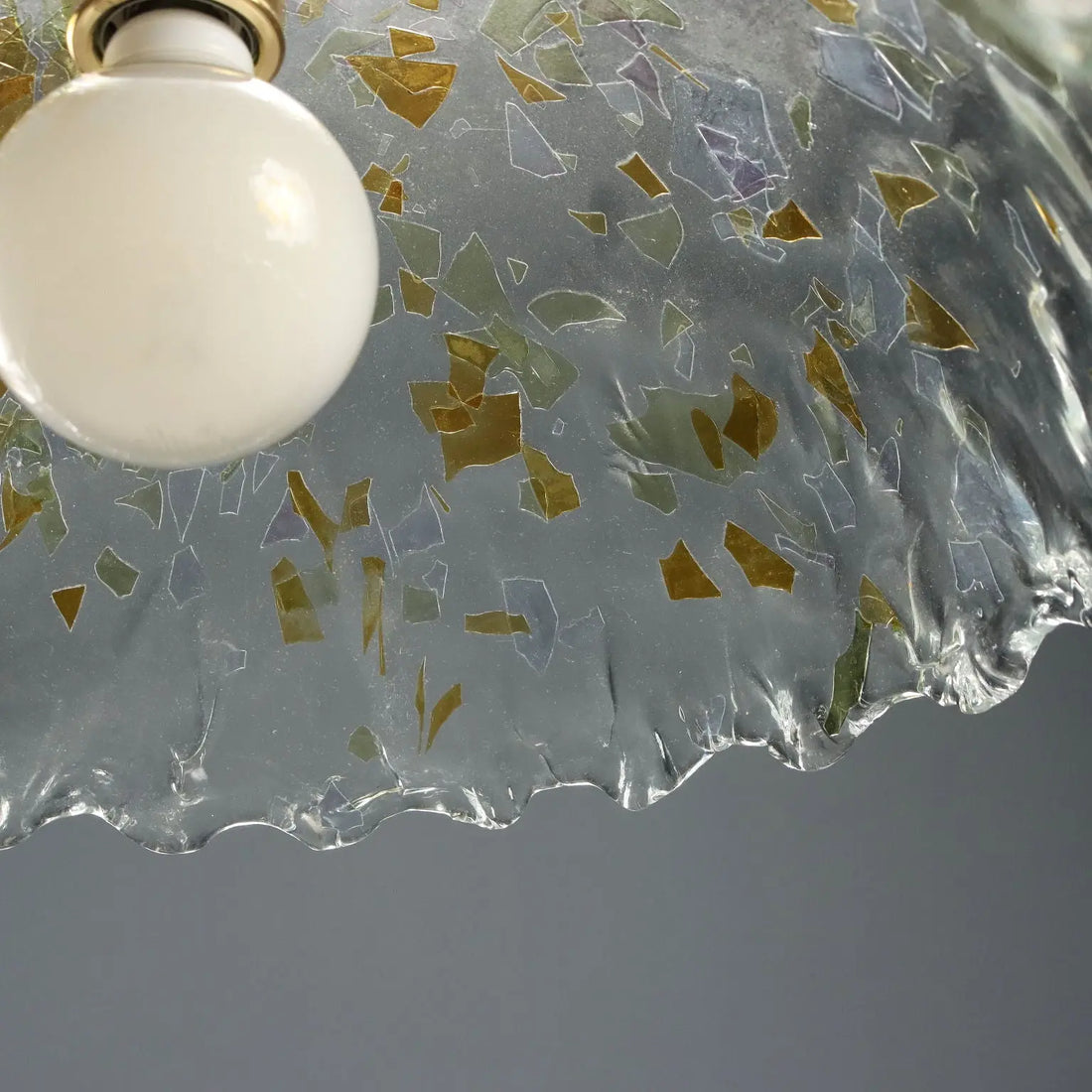 Vintage Ceiling Lamp Coloured and Transparent Glass 1970s | Modernism | Lighting