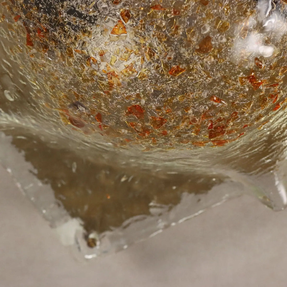 Vintage Ceiling Lamp Metal Glass Design Italy 1970s | Modernism | Lighting