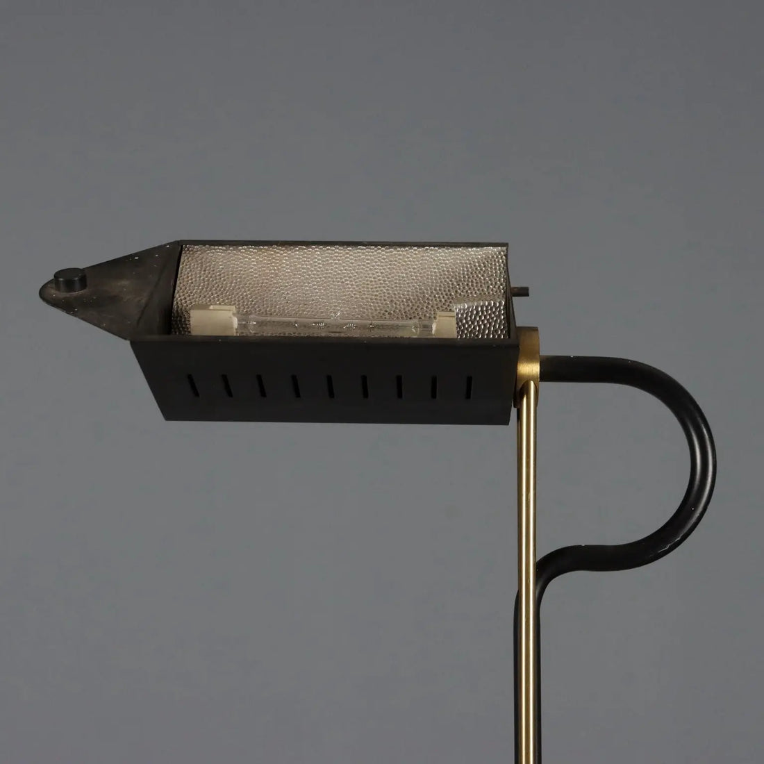Vintage Floor Lamp Brass-Plated Metal Design Italy 1980s | Modernism | Lighting