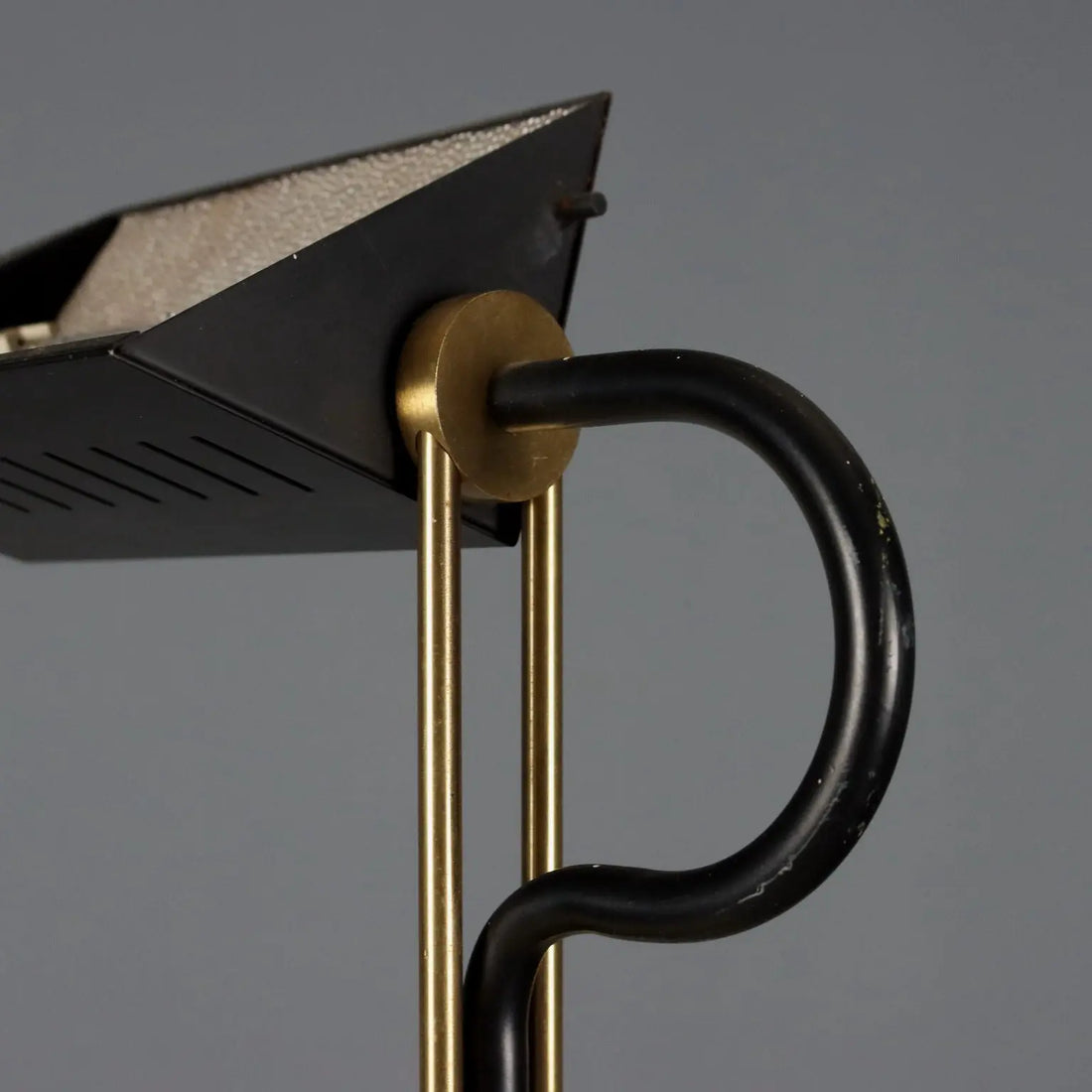 Vintage Floor Lamp Brass-Plated Metal Design Italy 1980s | Modernism | Lighting