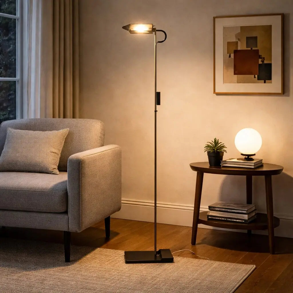 Vintage Floor Lamp Brass-Plated Metal Design Italy 1980s | Modernism | Lighting