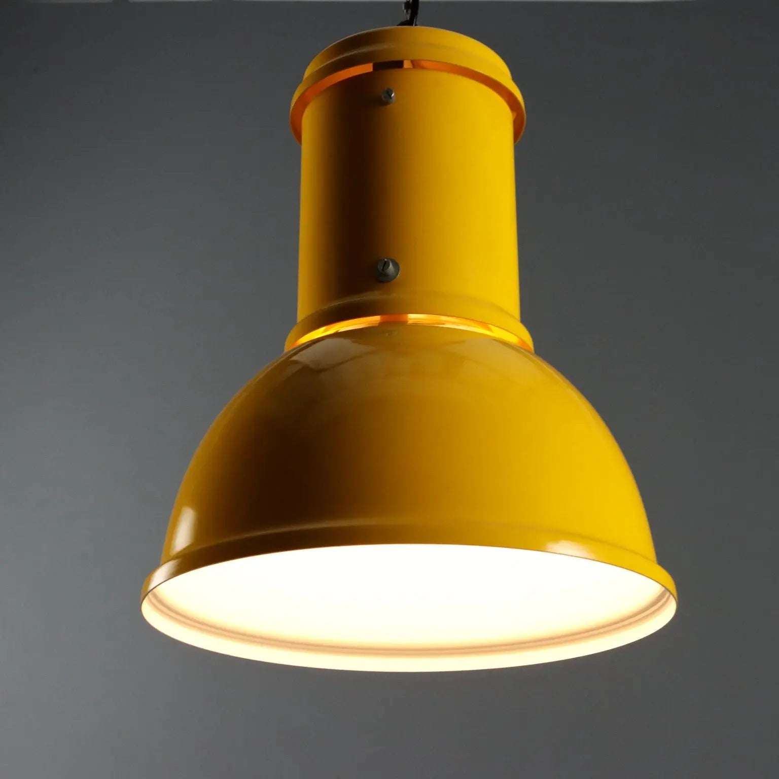 Vintage Lamp Lacquered Metal Design Italy 1970s | Modernism | Lighting