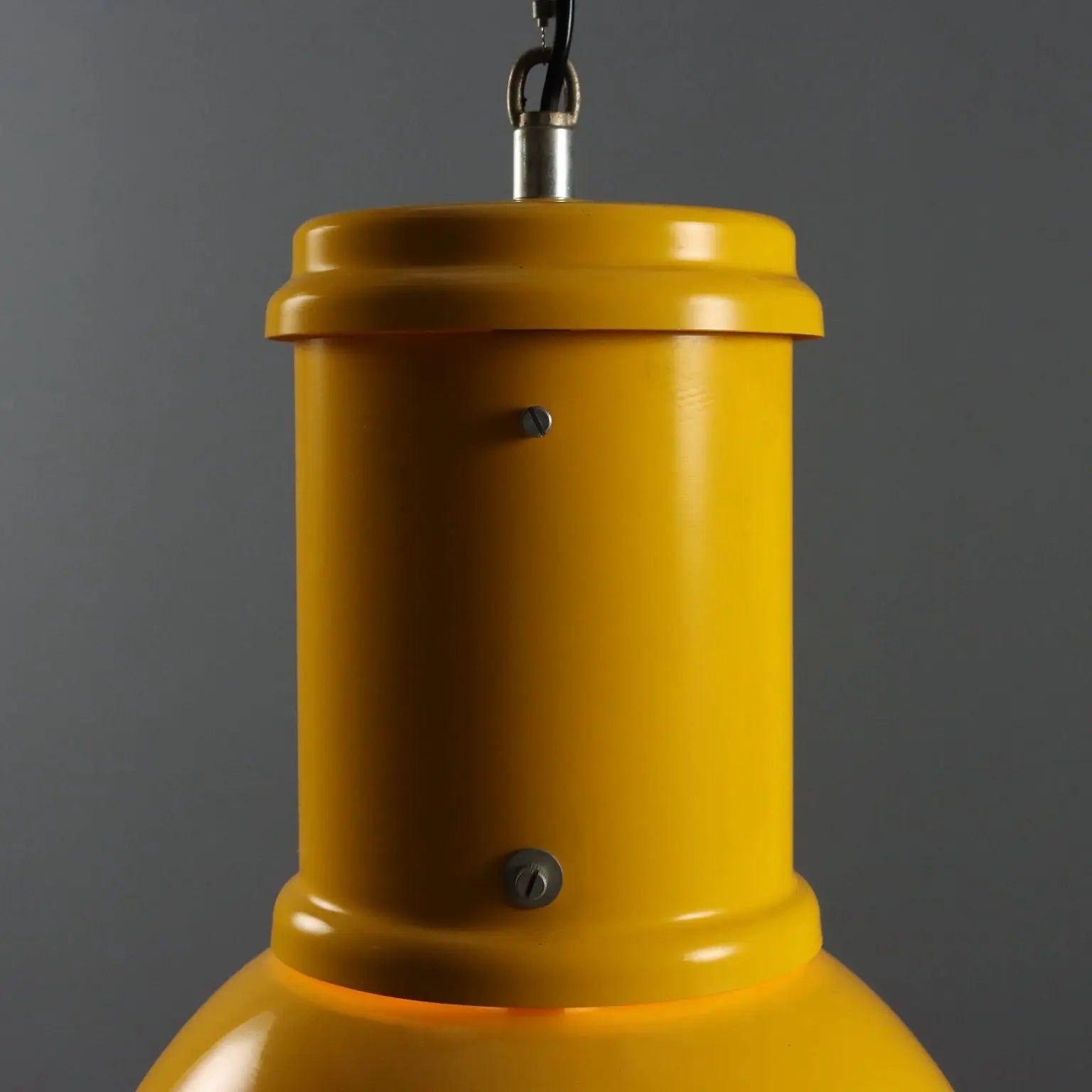 Vintage Lamp Lacquered Metal Design Italy 1970s | Modernism | Lighting