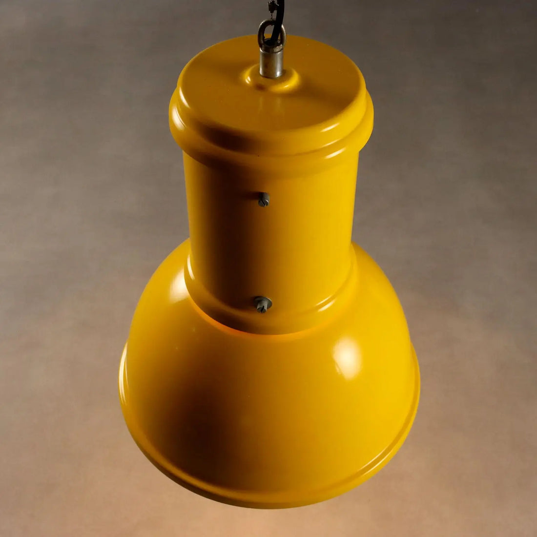 Vintage Lamp Lacquered Metal Design Italy 1970s