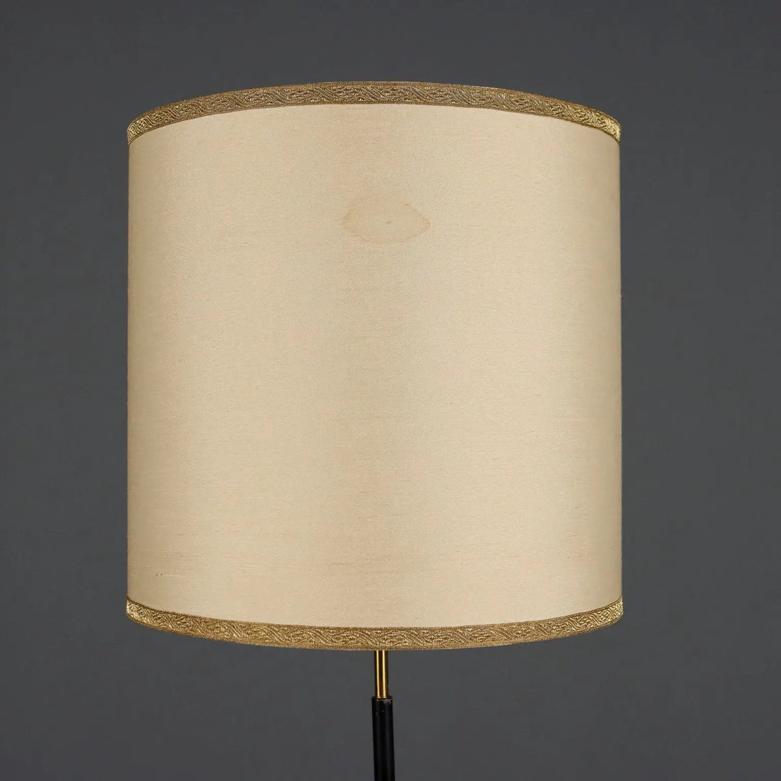 Vintage Floor Lamp Marble Metal Fabric Design 1950s-1960s | Modernism | Lighting