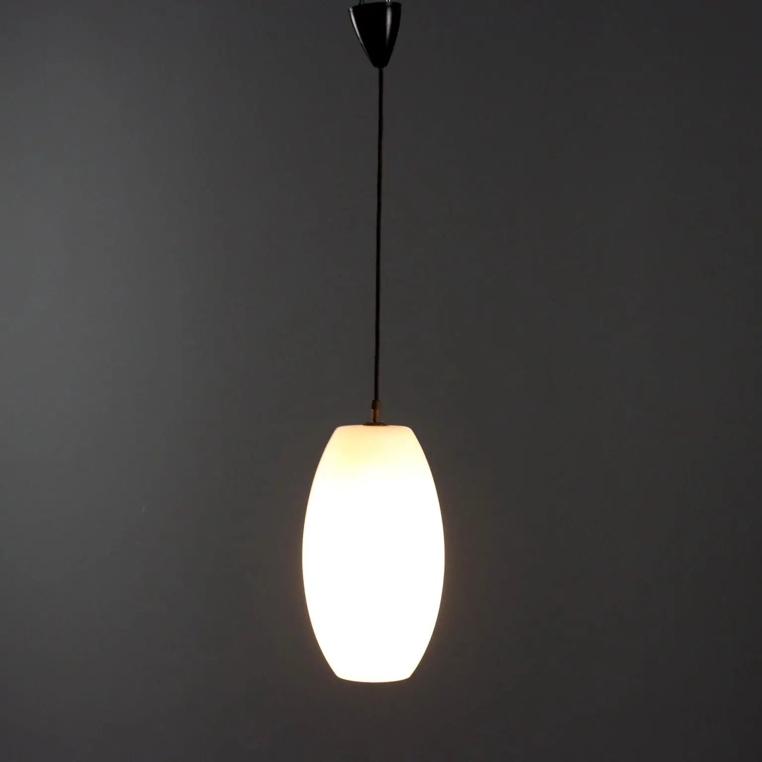 Vintage Ceiling Lamp Glass Design Italy 1960s