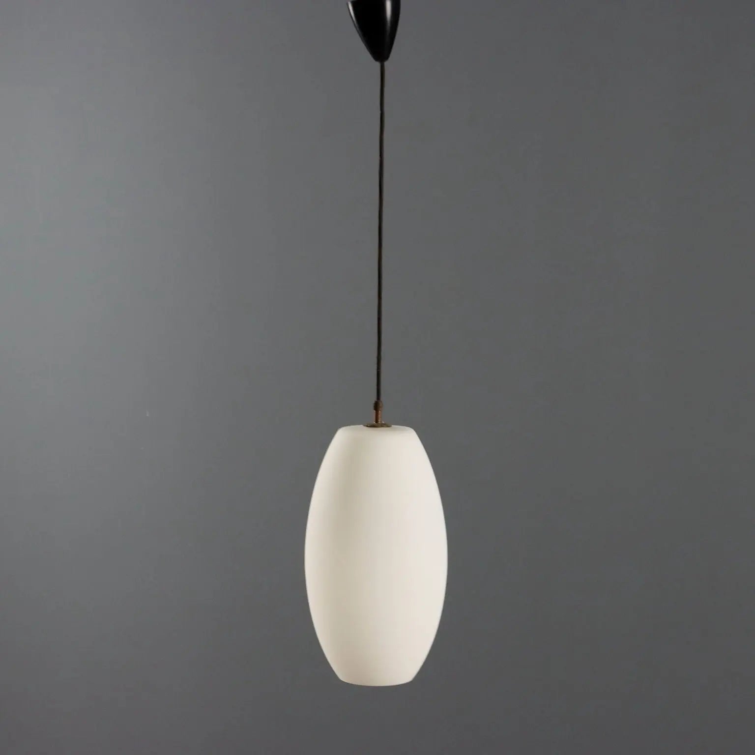 Vintage Ceiling Lamp Glass Design Italy 1960s