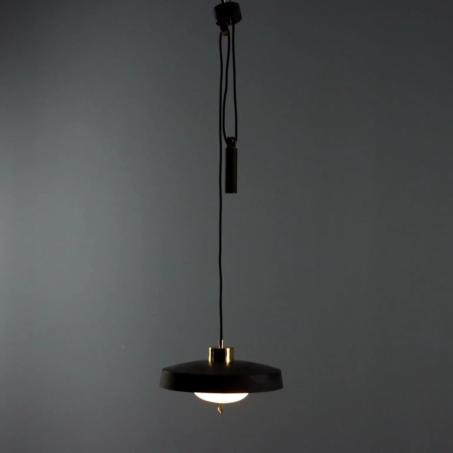 Vintage Ceiling Lamp Aluminium Methacrylate Design Italy 1960s | Modernism | Lighting