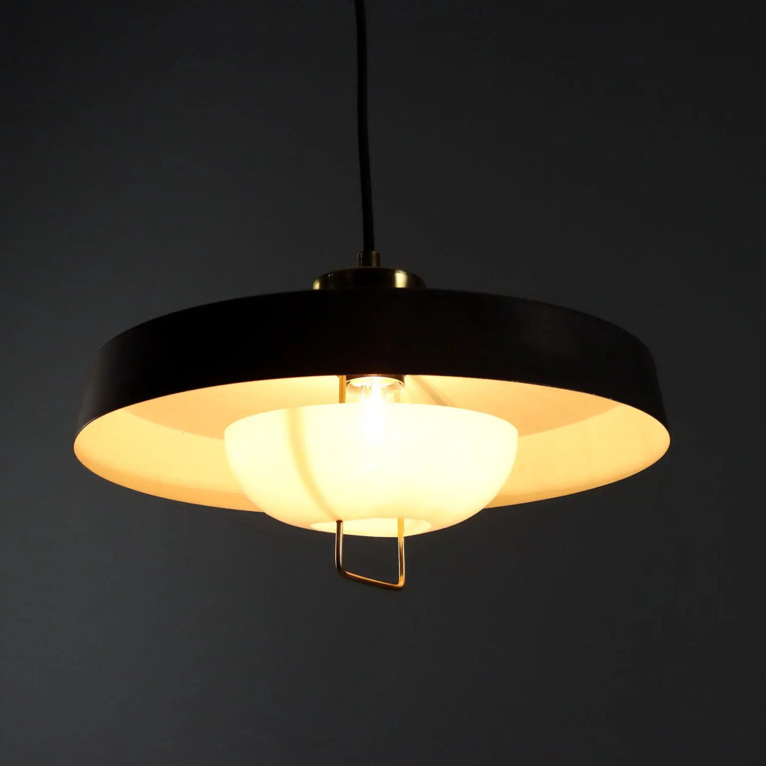 Vintage Ceiling Lamp Aluminium Methacrylate Design Italy 1960s | Modernism | Lighting