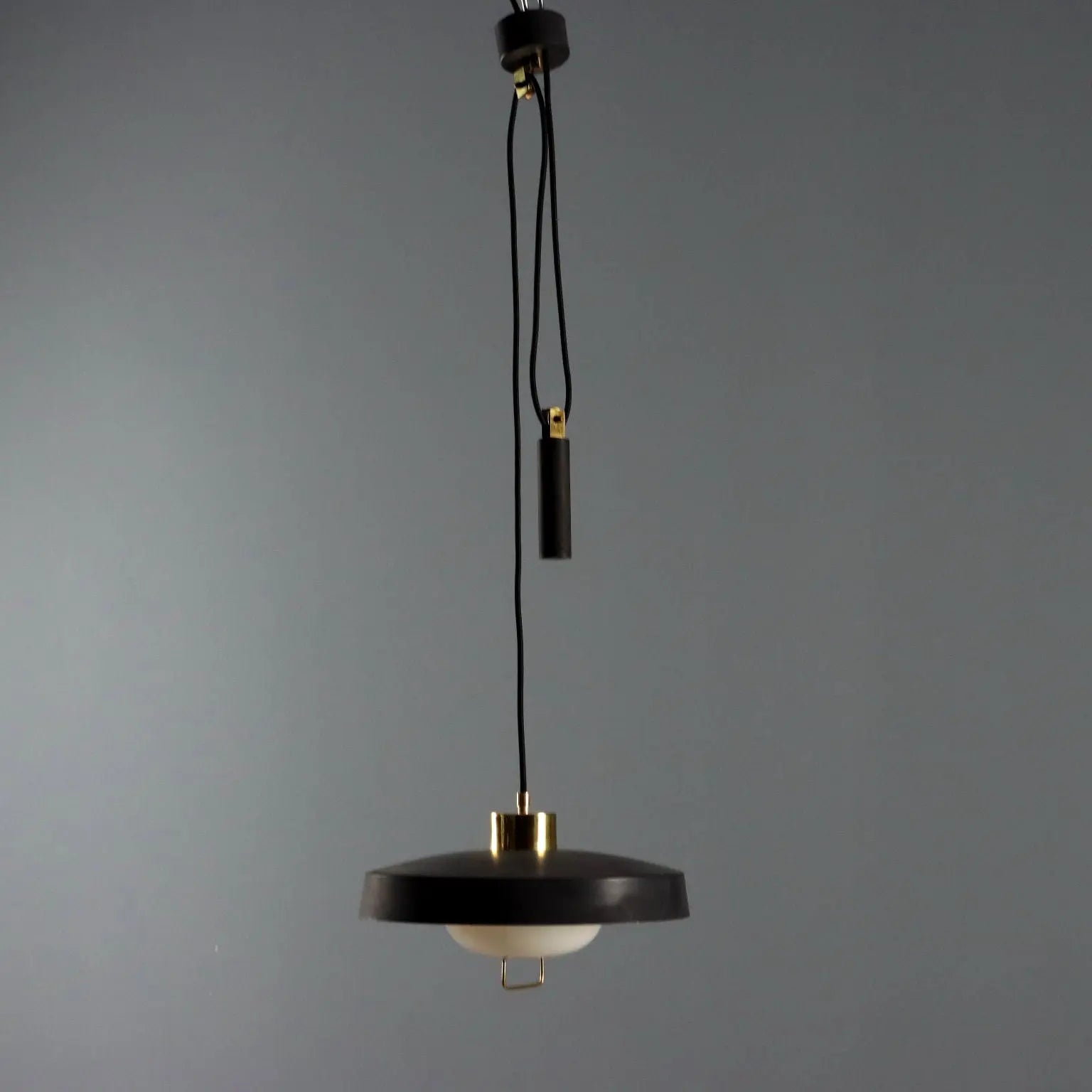 Vintage Ceiling Lamp Aluminium Methacrylate Design Italy 1960s | Modernism | Lighting