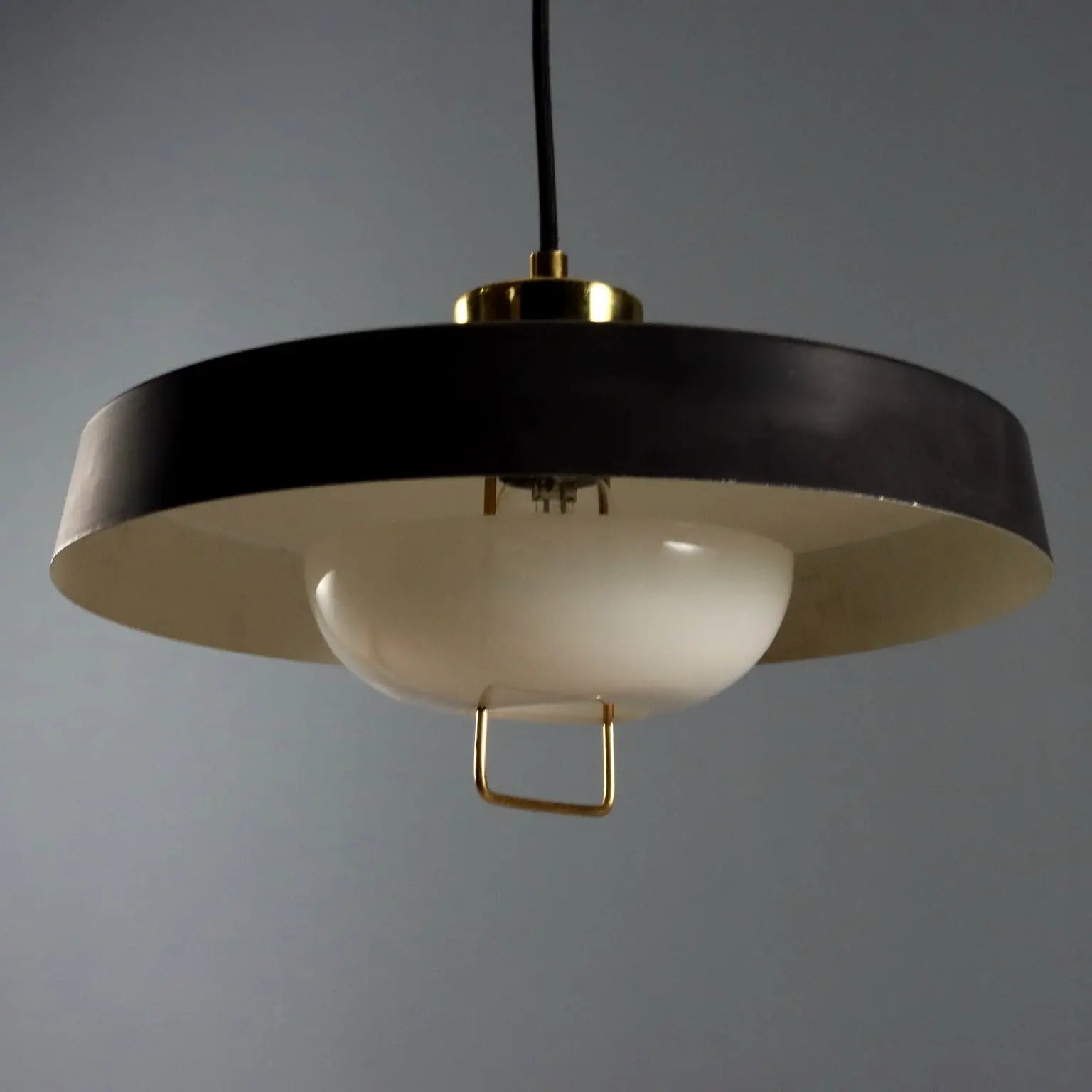 Vintage Ceiling Lamp Aluminium Methacrylate Design Italy 1960s | Modernism | Lighting