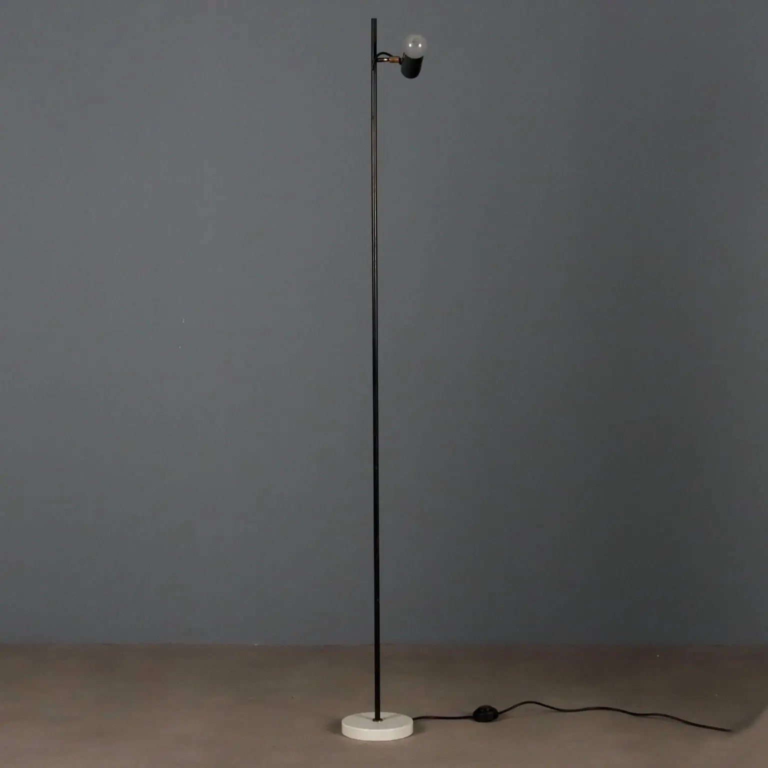 Vintage Floor Lamp Aluminium Metal Design Italy 1960s | Modernism | Lighting