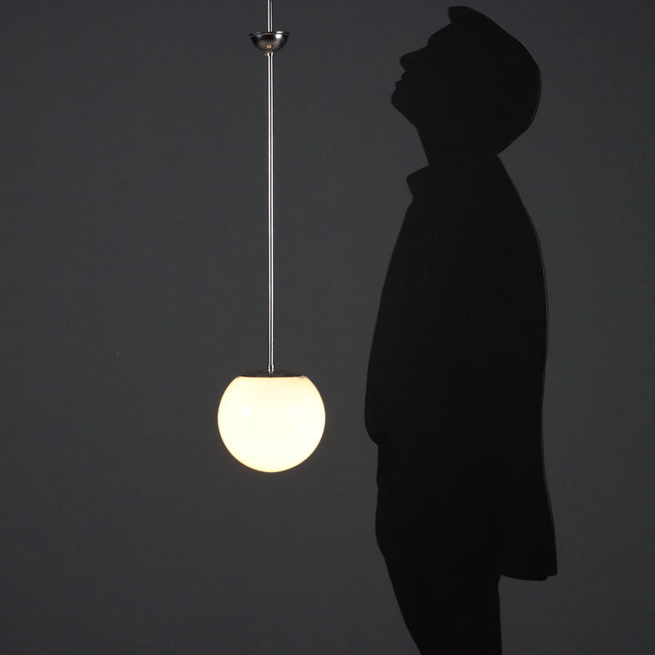 Vintage Chandeliers Chromed Metal Glass Design 1960s - 1960s | Modernism | Lighting