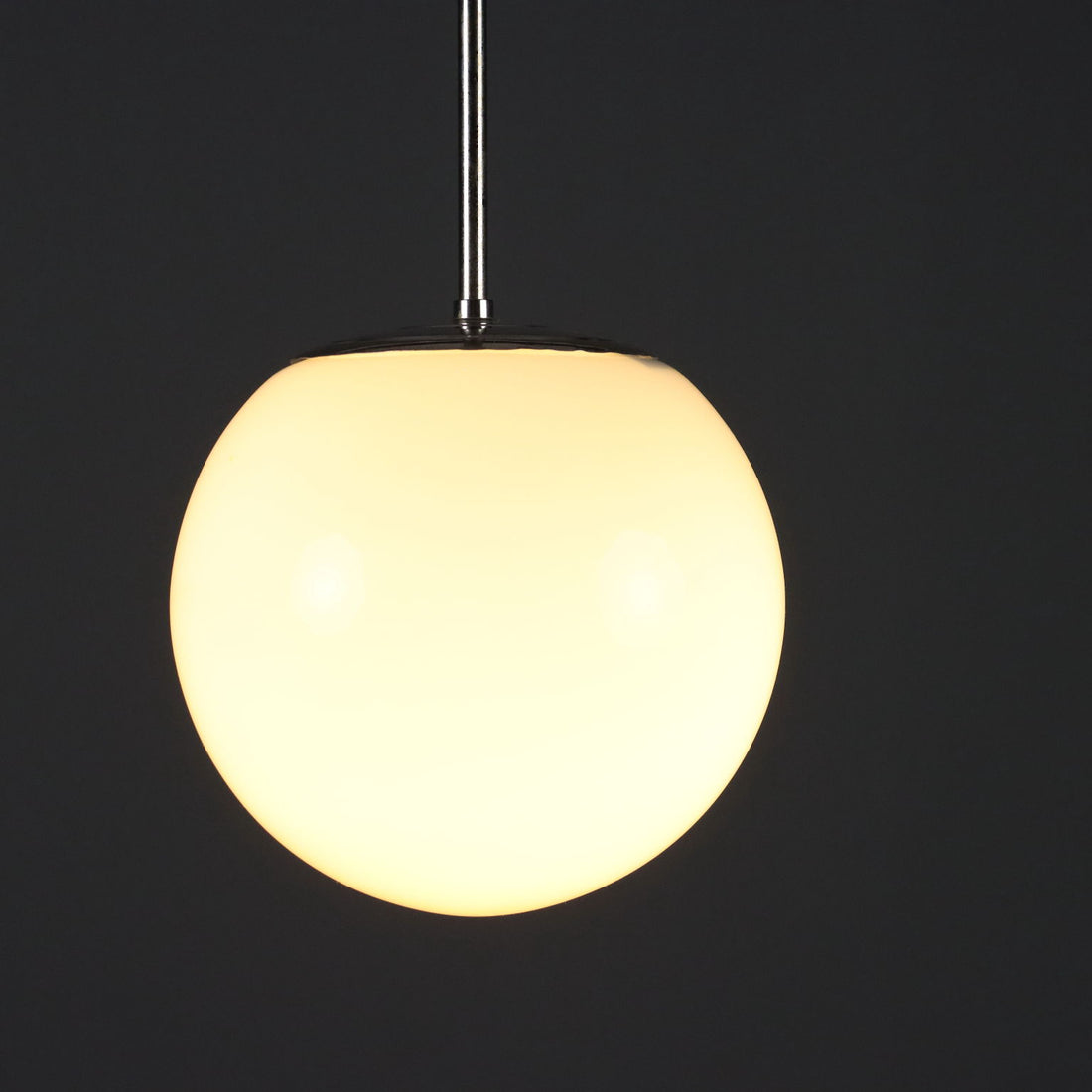 Vintage Chandeliers Chromed Metal Glass Design 1960s - 1960s | Modernism | Lighting