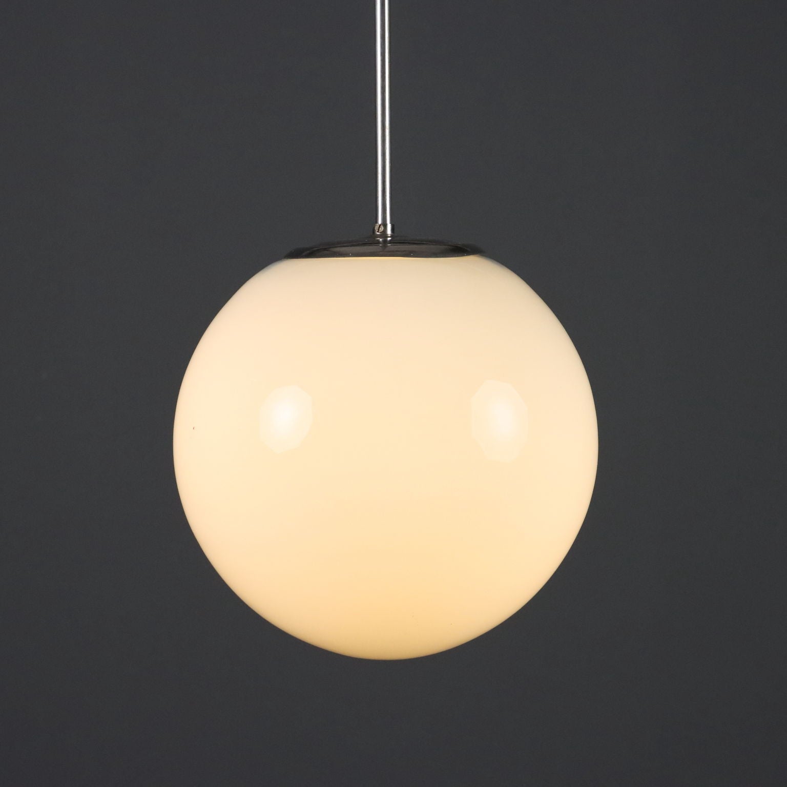 Vintage Chandeliers Chromed Metal Glass Design 1960s - 1960s | Modernism | Lighting