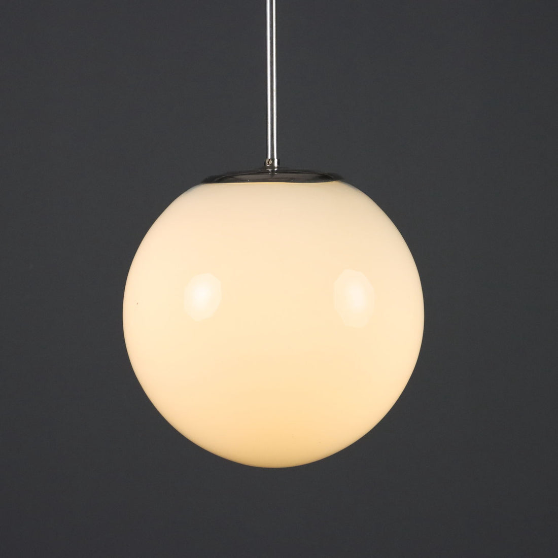 Vintage Chandeliers Chromed Metal Glass Design 1960s - 1960s | Modernism | Lighting