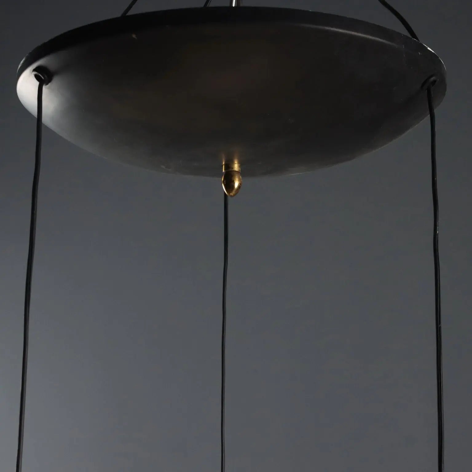Vintage Chandelier Metal Brass Design Italy 1960s | Modernism | Lighting