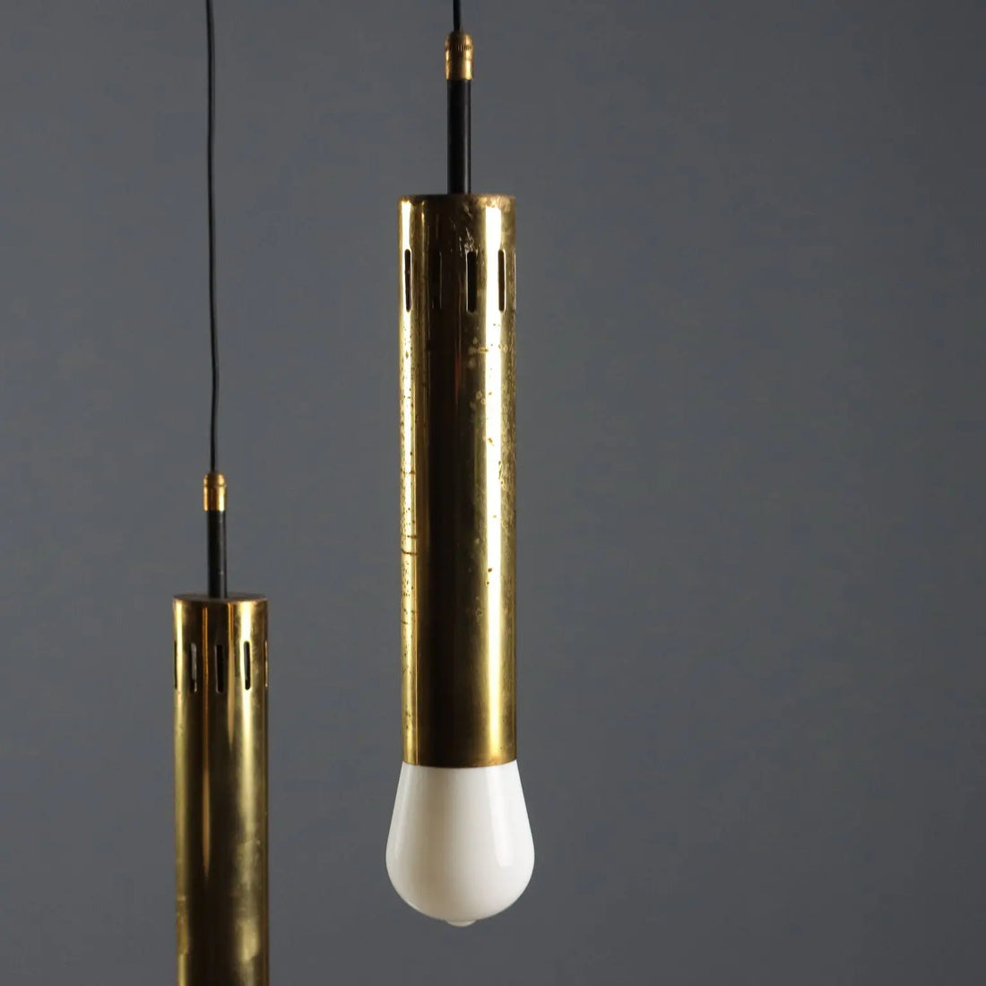 Vintage Chandelier Metal Brass Design Italy 1960s | Modernism | Lighting