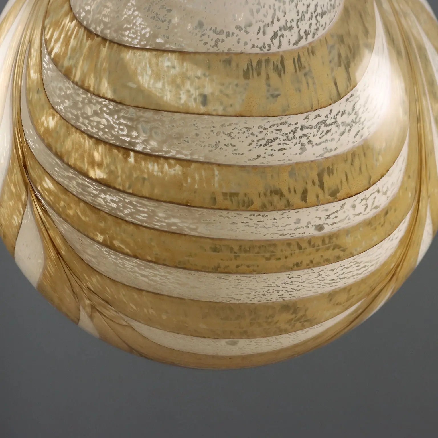 Vintage Glass and Chrome Lamp 1960s-1970s