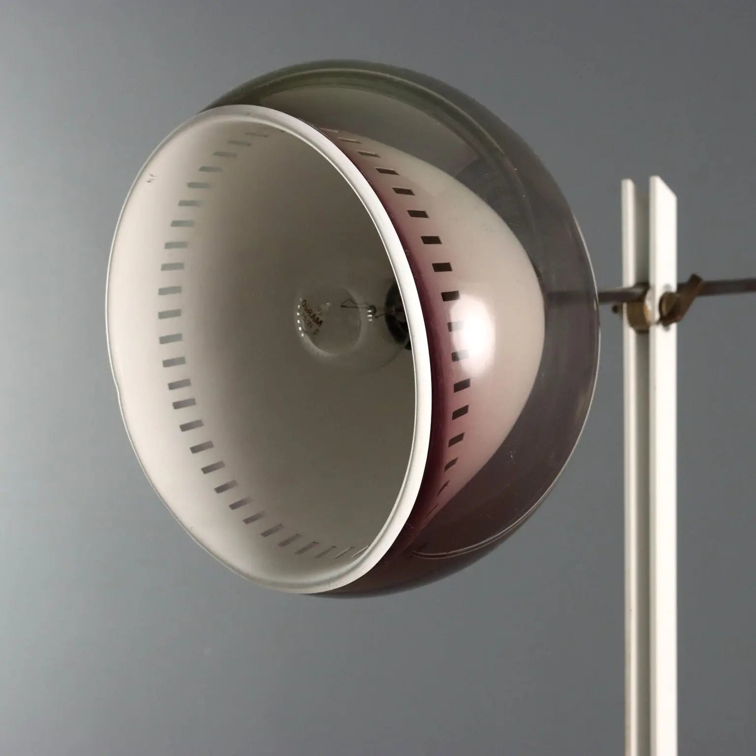 1960s-1970s Brass and Aluminum Floor Lamp
