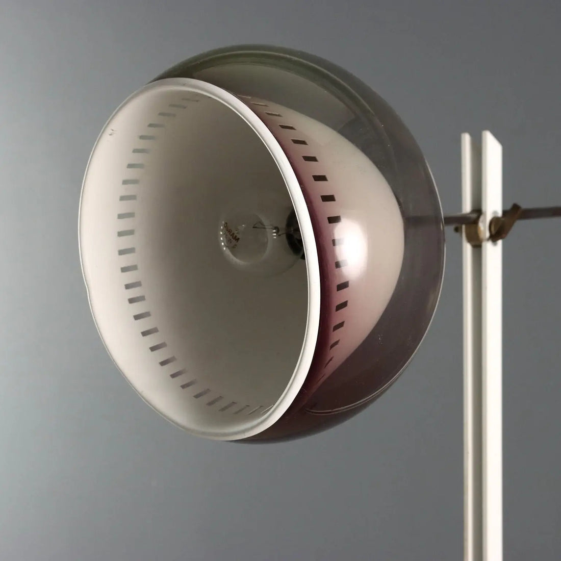 1960s-1970s Brass and Aluminum Floor Lamp