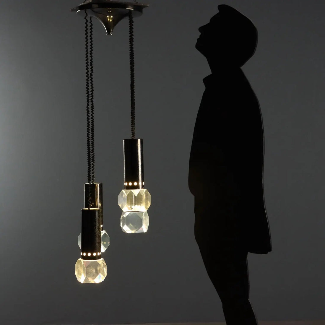1960s Ceiling Lamp with Plastic Diffusers