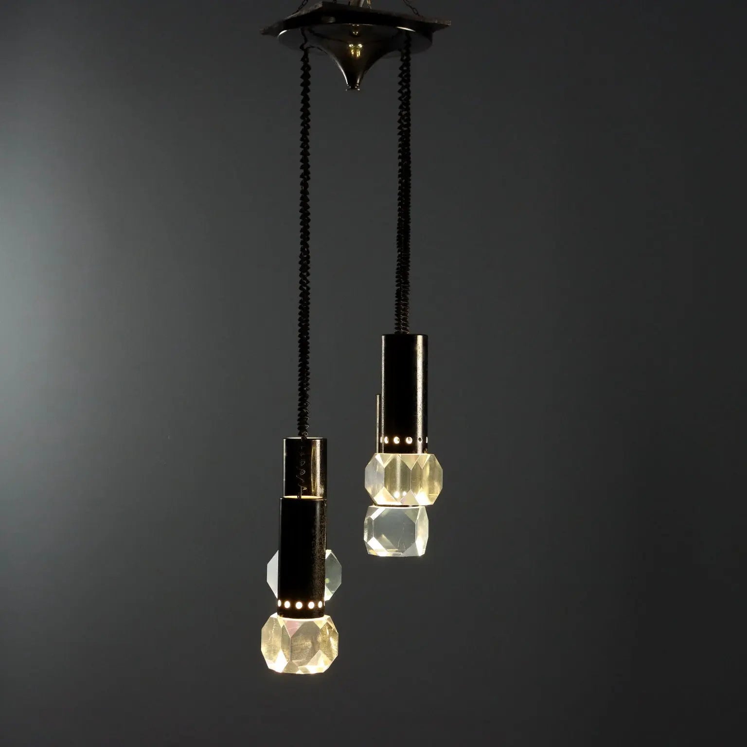 1960s Ceiling Lamp with Plastic Diffusers