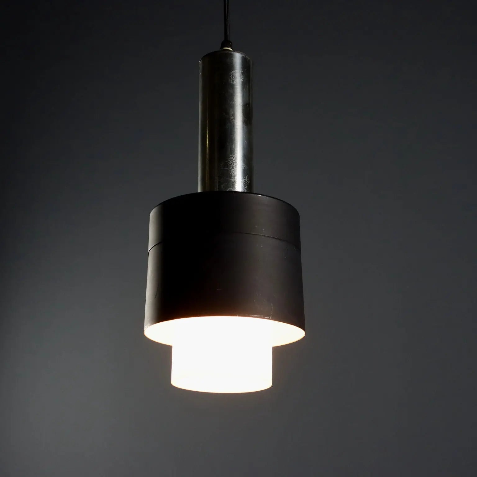 Vintage Chandelier in Chrome Aluminum, 1960s