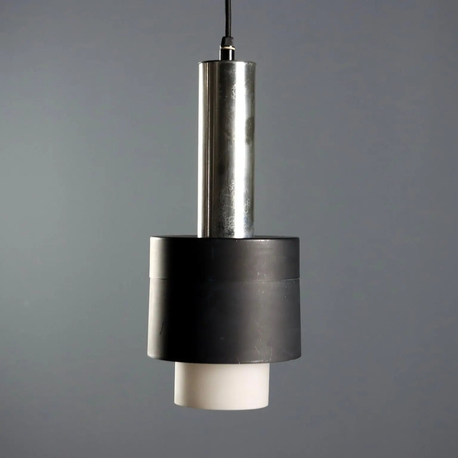 Vintage Chandelier in Chrome Aluminum, 1960s
