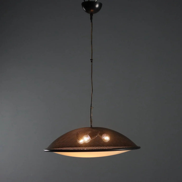 Valenti Lamp Vintage Black-Lacquered Metal Design 1980s | Modernism | Lighting