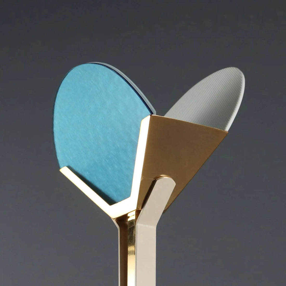 Vintage Floor Lamp Aluminium Glass Design Italy 1980s