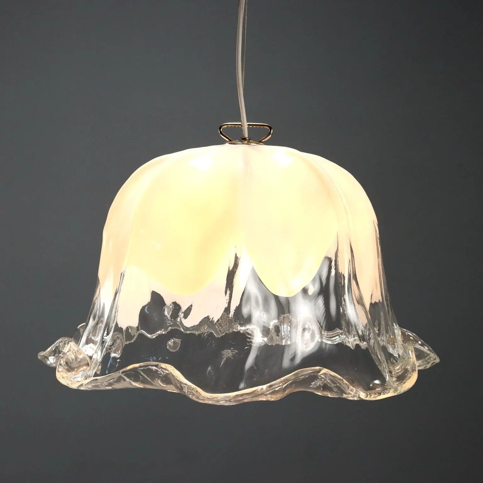Vintage Ceiling Lamp La Murrina Murano Glass Italy Design 1980s