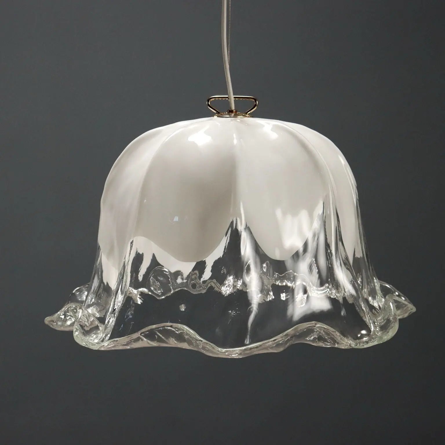 Vintage Ceiling Lamp La Murrina Murano Glass Italy Design 1980s