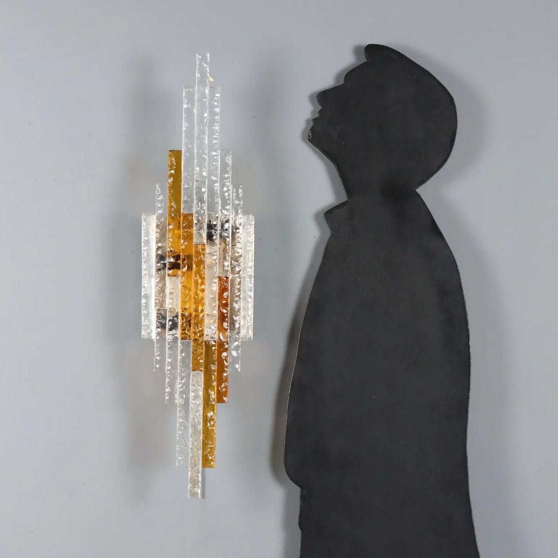 1970s Brutalist Wall Sconce by Albano Poli
